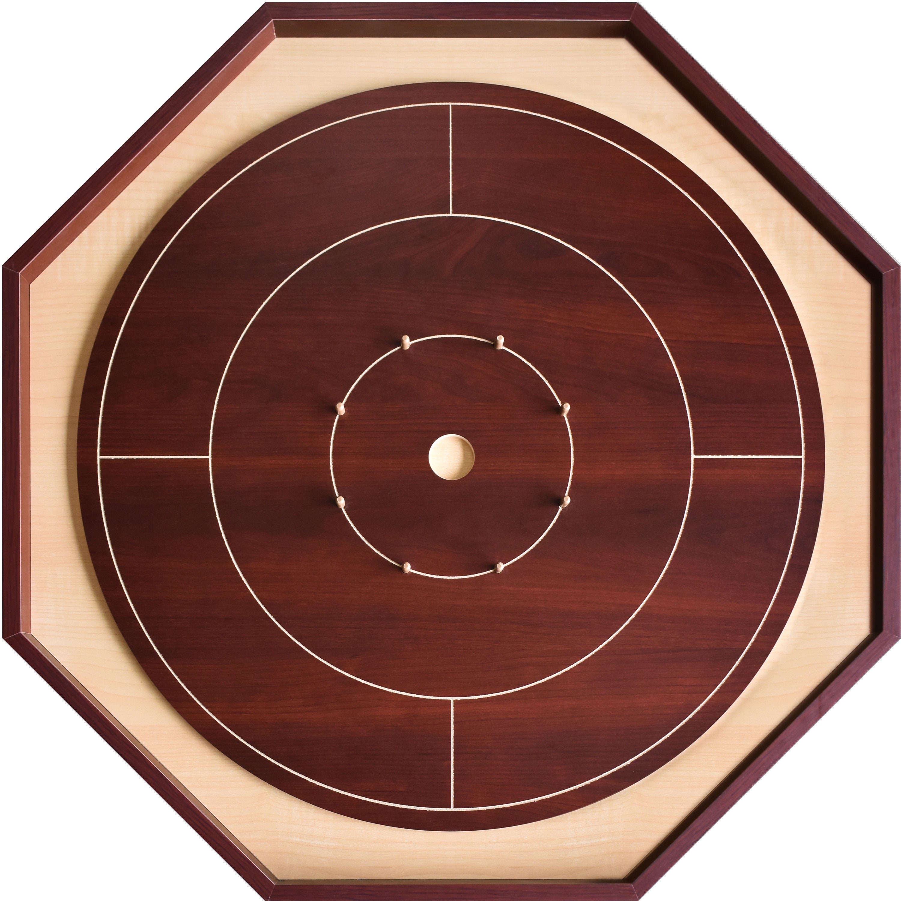 Crokinole Board For Beginners by Crokinole Canada - Shiraz Cherry & Ma ...