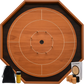 Crokinole Board For Beginners - Cherry & Walnut Melamine - Traditional Crokinole Board Game Set