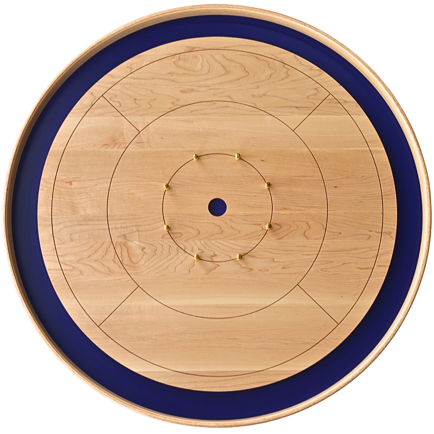 The Royal Ambassador - Solid Maple Hardwood Playing Surface Crokinole Board