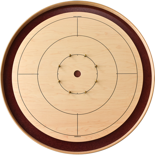 The Royal Red by Crokinole Canada - Tournament Crokinole Board Game Set - Meets NCA Standards