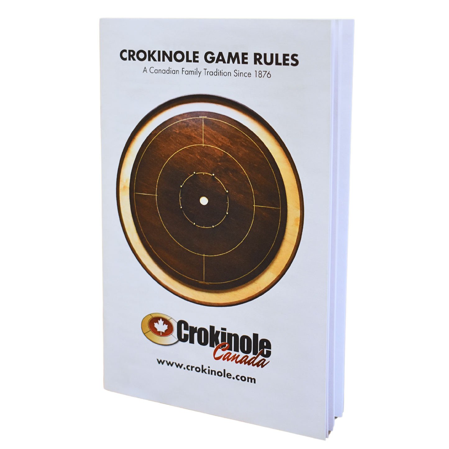 The Crokinole Canada Board (With Branding) - Tournament Board Game Set - Meets NCA Standards