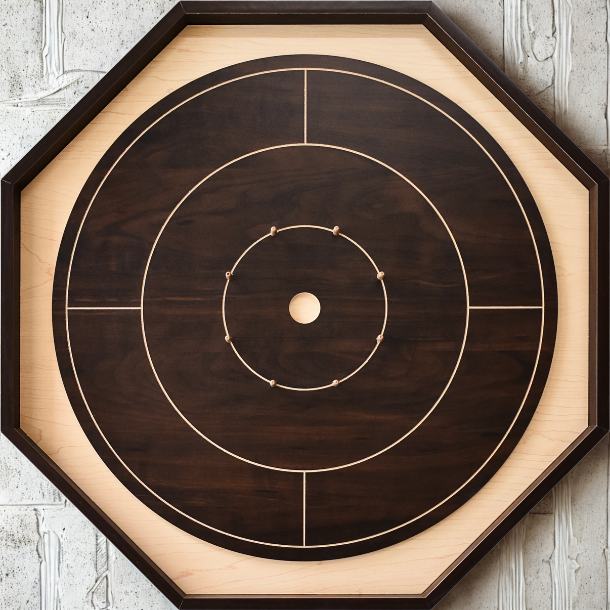 Crokinole Board For Beginners by Crokinole Canada - Walnut & Maple Mel ...