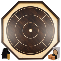 Crokinole Board For Beginners - Walnut & Maple Melamine - Traditional ...