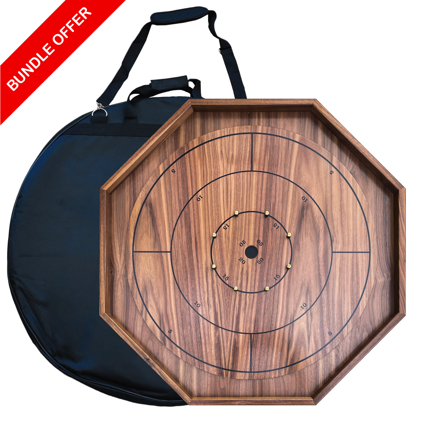 The Walnut Grove de Crokinole Canada - Kit de jeu de société traditionnel Crokinole