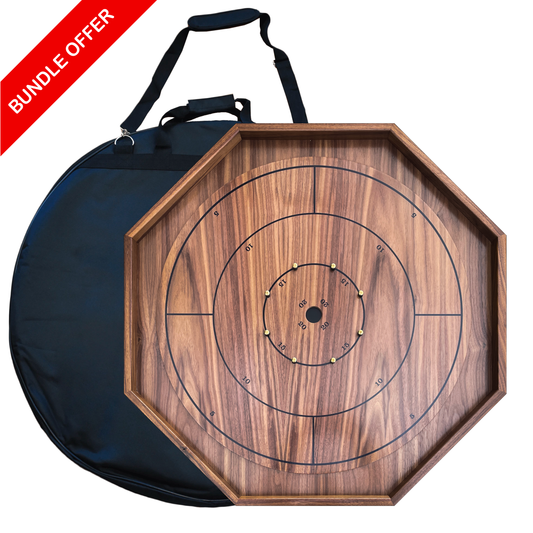 The Walnut Delight - Ultimate Crokinole Bundle