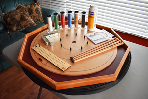 The Baltic Bircher Large Traditional Crokinole Board Game Kit