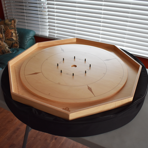 The Crokinole Master - Large Traditional Crokinole Board Game Kit