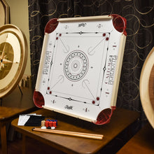 Load image into Gallery viewer, Beginner Carrom / Pinnochi Board Set - With Optional Cues - American Style