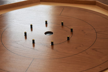 Cherry Hill Blossom - Traditional Crokinole Board Game Set