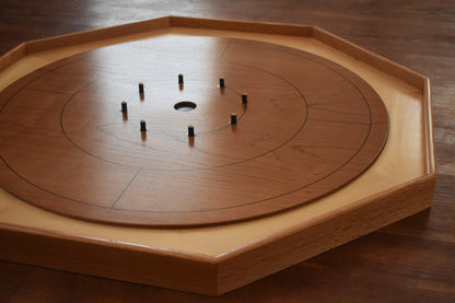 Cherry Hill Blossom - Traditional Crokinole Board Game Set