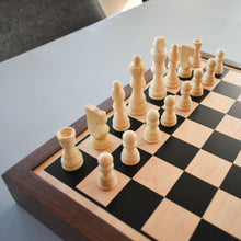 Load image into Gallery viewer, Chess / Checkers / Nine Mens Morris 3-in-1 Game Board &amp; Pieces