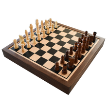 Load image into Gallery viewer, Chess / Checkers / Nine Mens Morris 3-in-1 Game Board &amp; Pieces