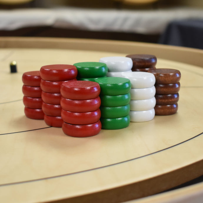 4 Player Crokinole Disc Party Pack (52 Discs) - Christmas Edition