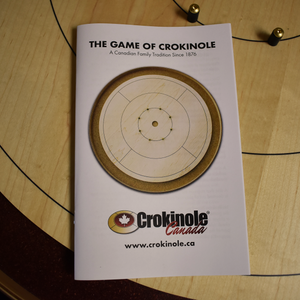 The Deluxe (Walnut Rail) - Traditional Crokinole Board Game Set