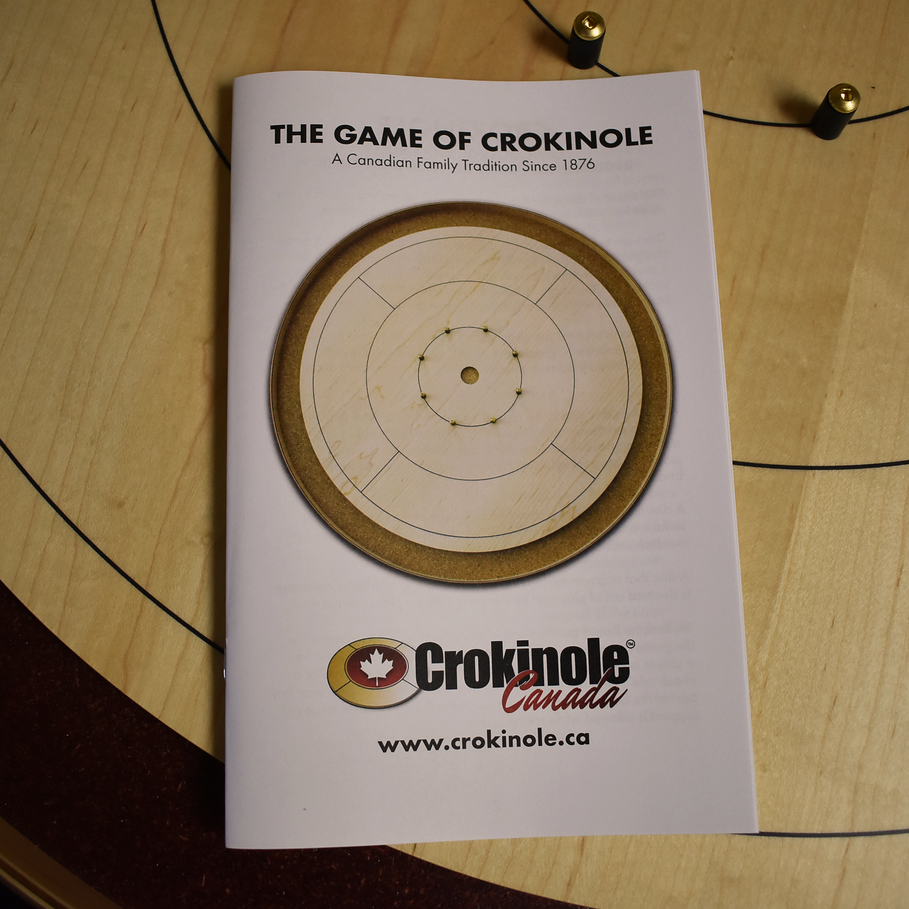 Masters Crokinole Tournament Board - Full Size Crokinole Set