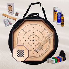 Load image into Gallery viewer, The Deluxe Traditional Crokinole Board Game Kit