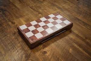 Magnetic Chess / Checkers - Foldable and with Pouch for Playing Pieces