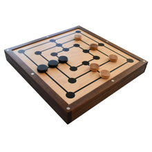 Load image into Gallery viewer, Chess / Checkers / Nine Mens Morris 3-in-1 Game Board &amp; Pieces