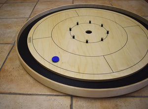 26 Crokinole Discs (Natural & Blue)