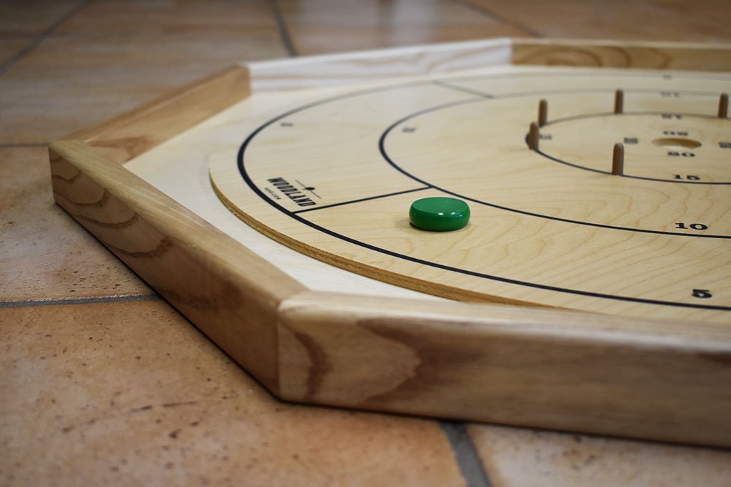 26 Petits Disques Crokinole Style Traditionnel - Blanc &amp; Vert - REMISE 