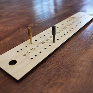 The Baltic Bircher Large Traditional Crokinole Board Game Kit