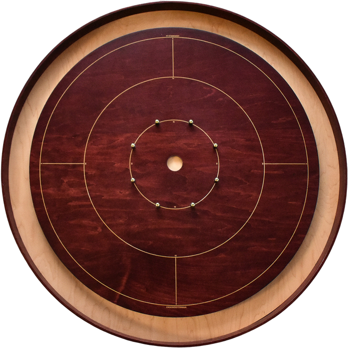 The Red Maple by Crokinole Canada - Tournament Crokinole Board Game Set - Meets NCA Standards