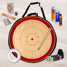 Load image into Gallery viewer, The Tracey Red Championship - Tournament Crokinole Board Game Kit