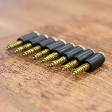 Load image into Gallery viewer, Skinny Posts (Crokinole Bumpers) - 8 Brass Screws With Rubber Latex