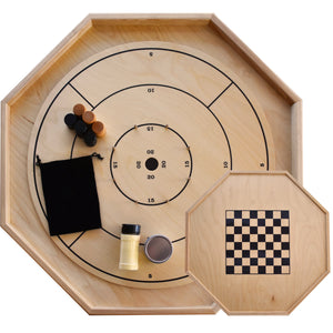 The Gold Standard - Traditional Crokinole Board Game Set