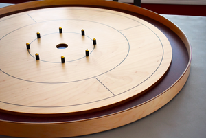 The Royal Red Championship Tournament Board Game Crokinole Kit