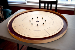 The Royal Red Championship Tournament Board Game Crokinole Kit